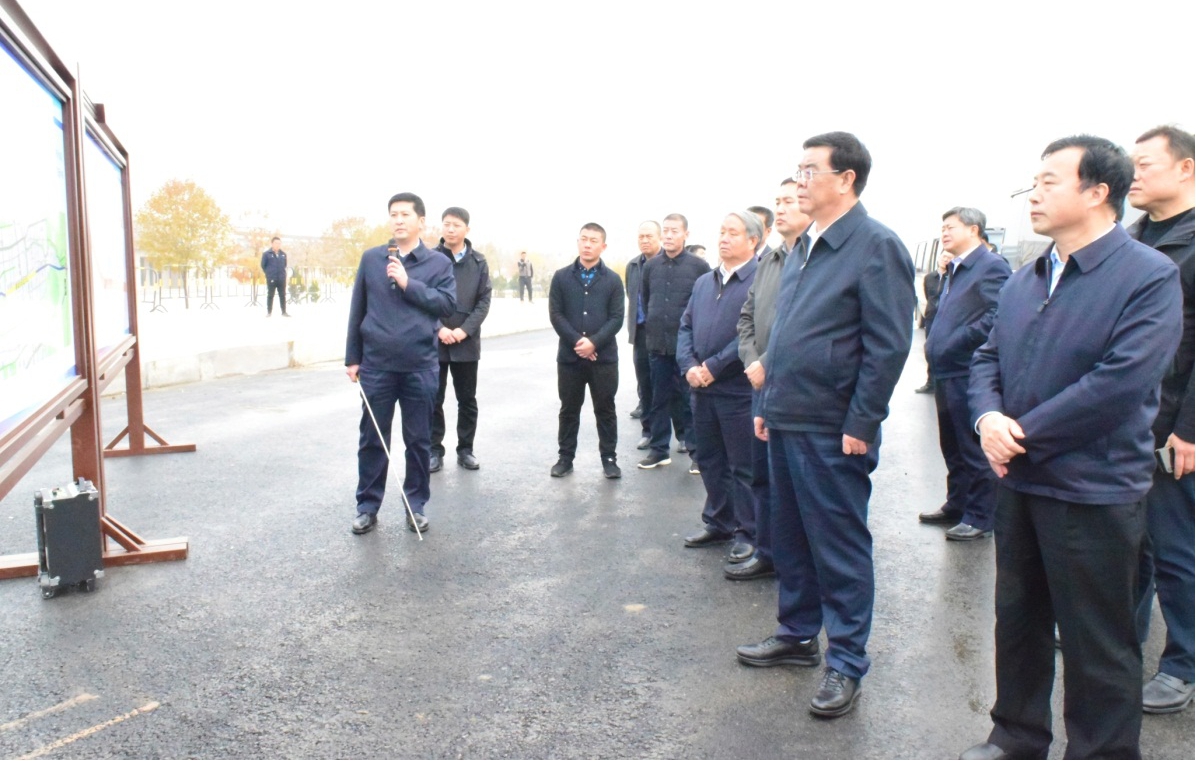 晋中市委书记赵建平一行到山西建投承建的 晋中市城建重点工程项目现场调研 ——以城建重点工程为抓手龙8宜